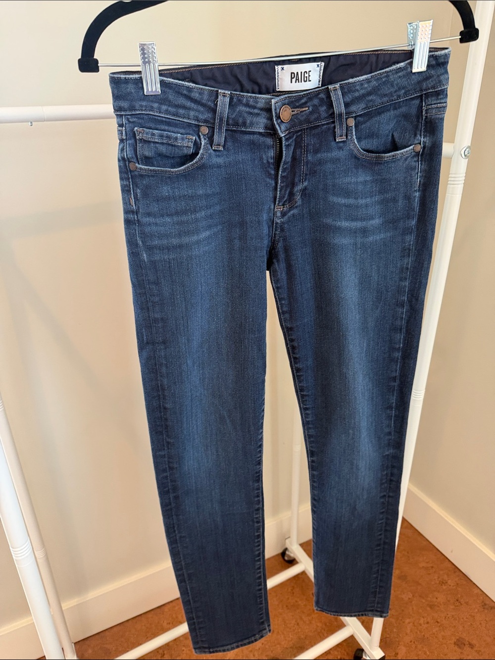 PAIGE Women's Dark Wash Skinny Jeans
